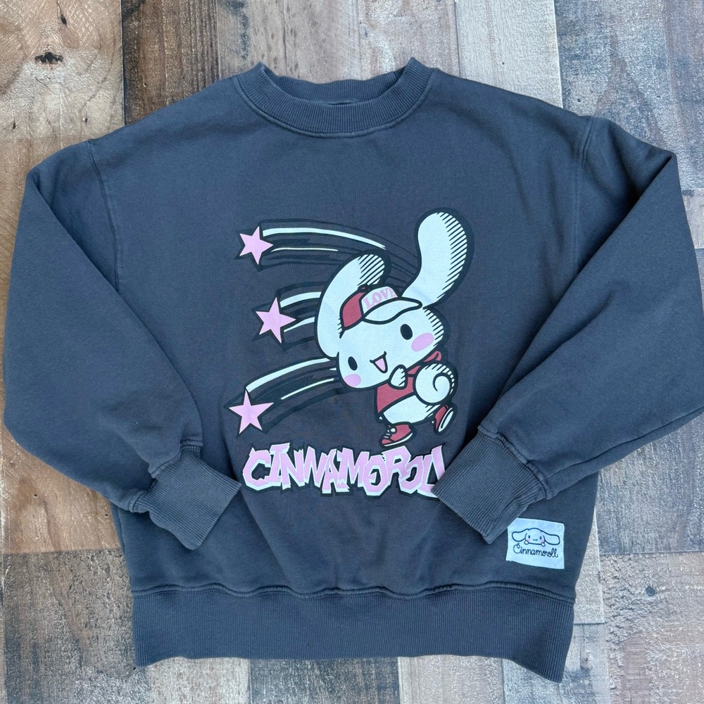 Zara Kids Dark Gray Cinnamoroll Long Sleeved  Sweatshirt